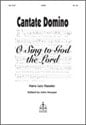 Cantate Domino SATB choral sheet music cover Thumbnail